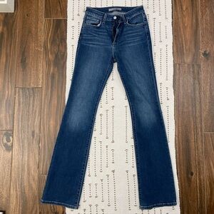 Joe's Jeans Dark Blue High-Rise Bootcut Jeans